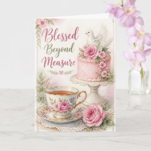 Blessed Beyond Measure Christian Birthday Card