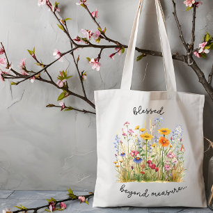 Blessed Beyond Measure Christian Women's  Tote Bag