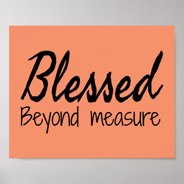 Blessed Beyond Measure Poster (Front)