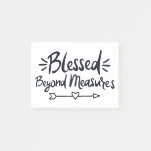 Blessed Beyond Measures Gospel Sayings Mere Christ Post-it Notes