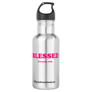 Blessed Bible Quotes 532 Ml Water Bottle