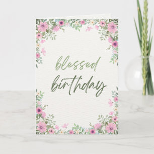 Blessed Birthday Card For Girls
