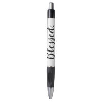 Blessed Black White Modern Script Inspirational