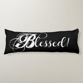 Blessed! Body Pillow (Black/White)