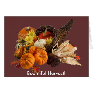 Blessed Bountiful Harvest Colourful Cornucopia