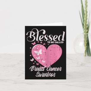 Blessed Breast Cancer Survivor Awareness Christian Card