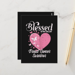 Blessed Breast Cancer Survivor Awareness Christian Postcard