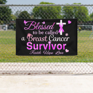 Blessed Breast Cancer Survivor Banner