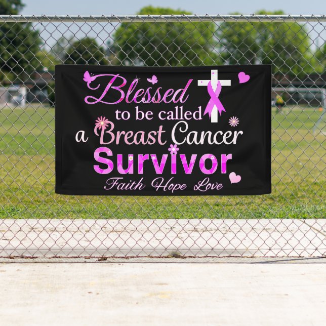 Blessed Breast Cancer Survivor Banner (Insitu)