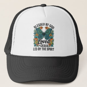 Blessed Butterfly Christian T-Shirt Design (2) Trucker Hat
