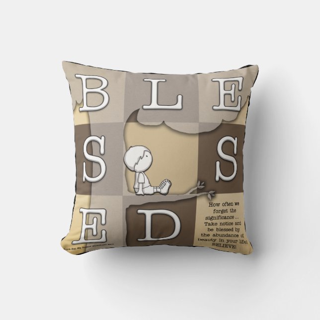 Blessed By  Abundance of Beauty Cushion (Front)
