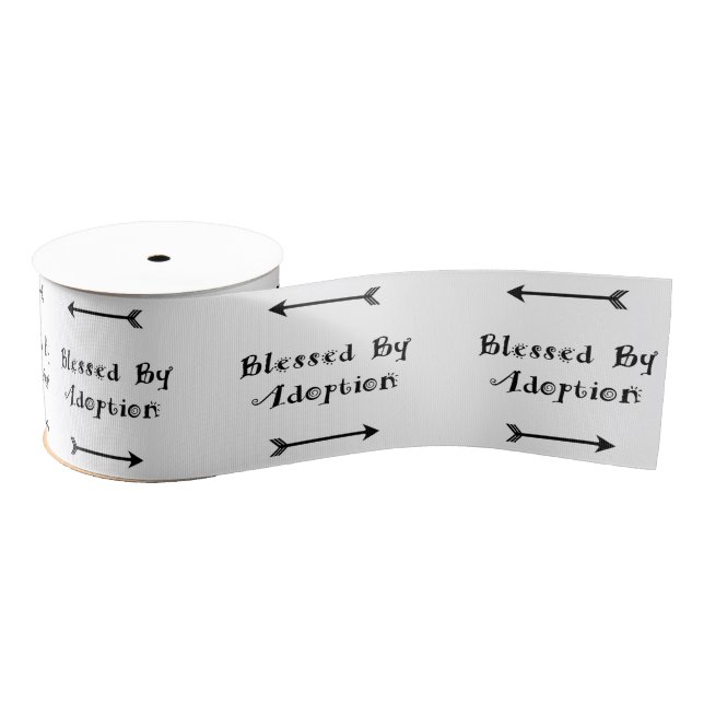 Blessed by Adoption - Foster Care Grosgrain Ribbon (Spool)