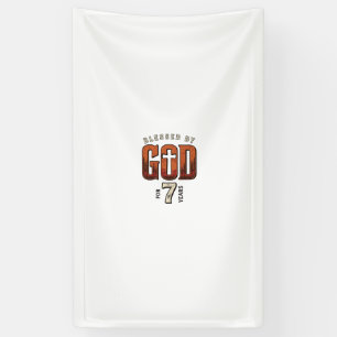 Blessed By God 7 Years Vintage Christian Shirt Banner
