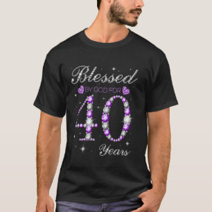Blessed By God For 40 Years Old 40th Birthday Part T-Shirt