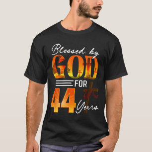 Blessed By God For 44 Years Old Gift 44th Birthday T-Shirt