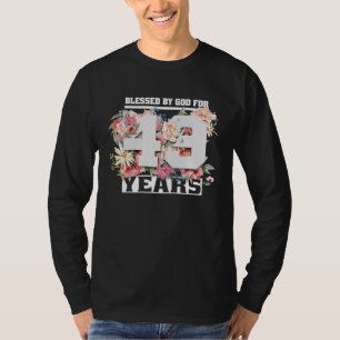 Blessed By God For 49 Years Old 49th Birthday Part T-Shirt