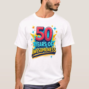 Blessed by God for 50 years, 50th birthday design T-Shirt