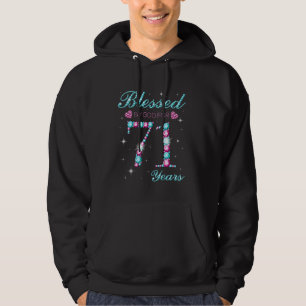 Blessed By God For 71 Years Old 71st Birthday Part Hoodie