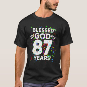 Blessed By God For 87 Years Shirt Happy 87th Birth