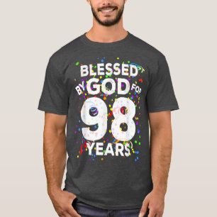 Blessed By God For 98 YearsHappy 98th Birthday T-Shirt