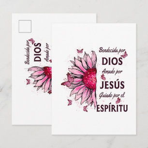 Blessed by God Loved by Jesus Invitation Postcard