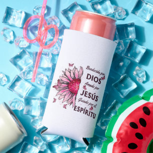 Blessed by God Loved by Jesus Seltzer Can Cooler