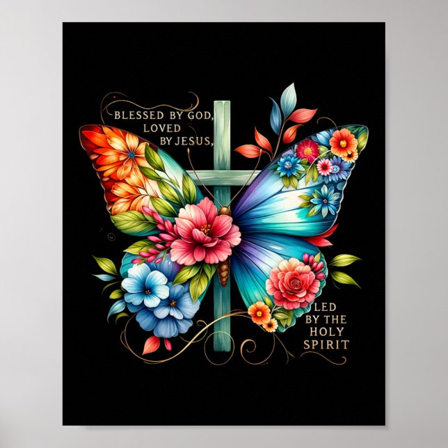 Blessed By God Loves By Jesus Easter Day  Poster (Front)