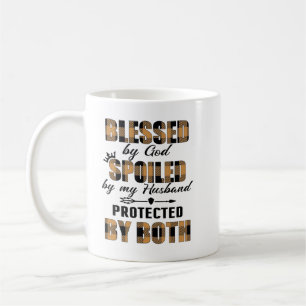Blessed By God Spoiled By My Husband shirt Coffee Mug