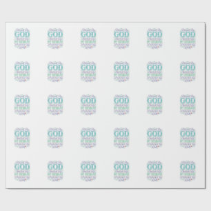 Blessed By God Spoiled By My Husband Shirt Design_ Wrapping Paper