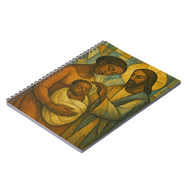 Blessed By Jesus African-American Notebook (Left Side)
