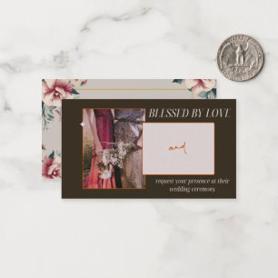 Blessed by love - wedding Invitation