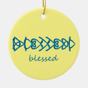 blessed  ceramic ornament