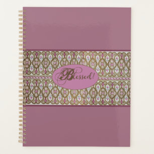 Blessed! Chocolate/Berry Planner - Purple