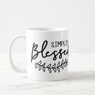 Blessed Christian Quote Modern Farmhouse -Add Name Coffee Mug