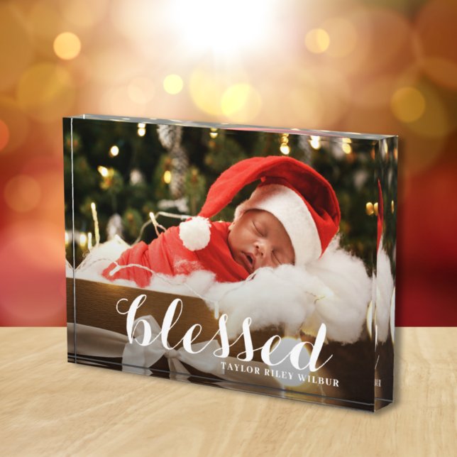 BLESSED Christmas Holiday Photo Block (Creator Uploaded)