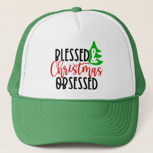 Blessed & Christmas Obsessed-50100 Trucker Hat