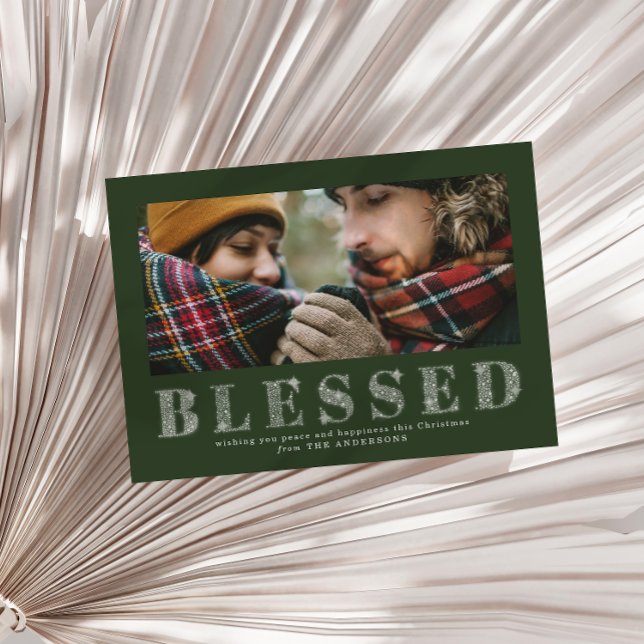 Blessed Christmas photo card. Holiday Card (Creator Uploaded)
