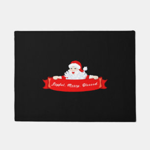 Blessed Christmas Santa Christmas Doormat
