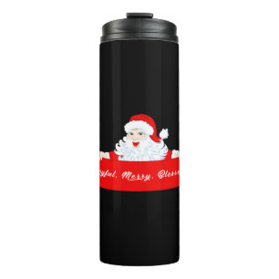 Blessed Christmas Santa Christmas Thermal Tumbler