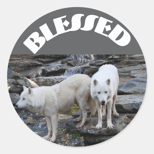 Blessed Classic Round Sticker (Front)