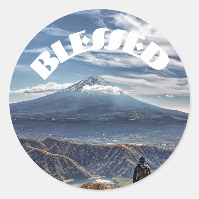 Blessed Classic Round Sticker (Front)