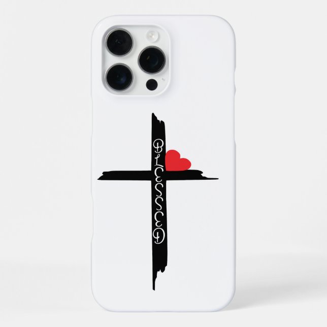 blessed cross Phone case (Back)