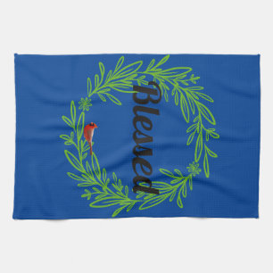 Blessed custom kitchen towel
