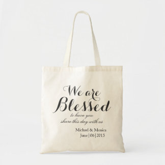 Blessed Custom Wedding Hotel Gift Tote Favour