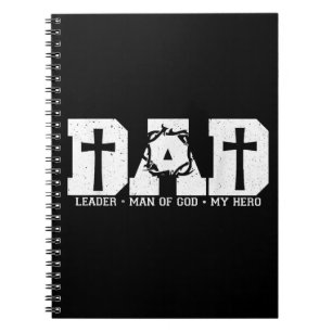 Blessed Dad Daddy Cross Christian Religious Father Notebook