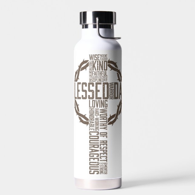 Blessed Dad Water Bottle (Left)