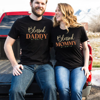 Blessed Daddy | Matching Family Christian Dad Tee