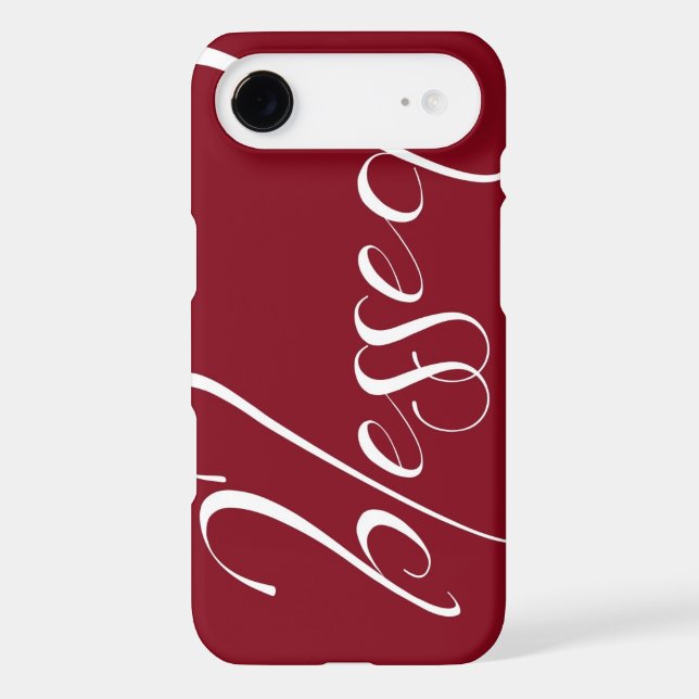 Blessed Deep Red Statement iPhone 6 case (Back)