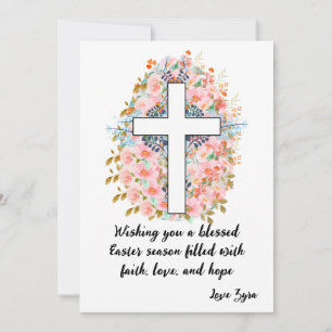 Blessed Easter Card with Customisable Message