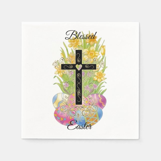 Blessed Easter Napkin (Front)